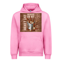 Fuchsia Pink working on my bucket list Urban Hoodie - TumblerDesignByShophia
