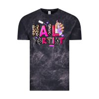 Cloud Black nail artist Vintage Tee - AdoDesignShop