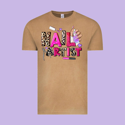 Nail Artist Vintage Tee Designed By Adodesignshop