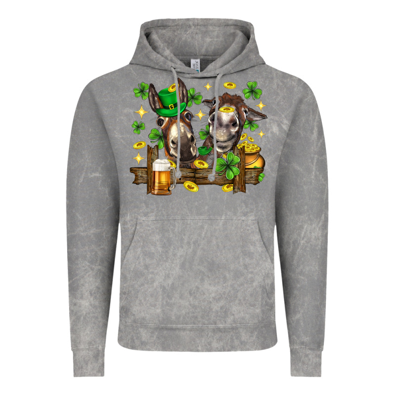 St. Patrick's Day Donkey Vintage Hoodie by Neo Western | Teevron