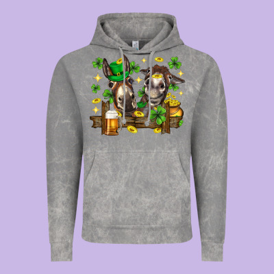 St. Patrick's Day Donkey Vintage Hoodie Designed By Neo Western