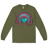 Army Green valentine's day rainbow let all that you do be done in love 1 corinthi Long Sleeve Tee - AdoDesignShop