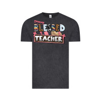 Vintage Black blessed teacher Vintage Tee - AdoDesignShop