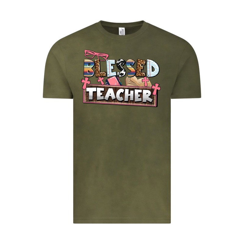 Blessed Teacher Vintage Tee by AdoDesignShop | Teevron