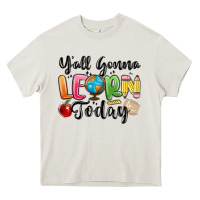 Cream yall gonna learn today Heavy Core Tee - MaliasSmallBusiness