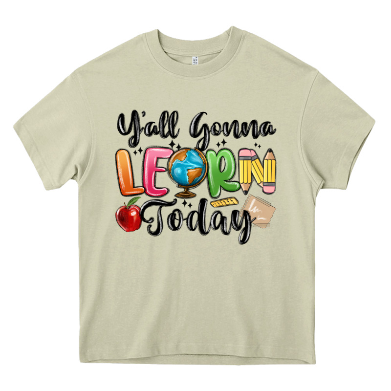 Yall Gonna Learn Today Heavy Core Tee by MaliasSmallBusiness | Teevron