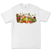 White floral hustler coffee cups Premium Tee - texasbilliewilder