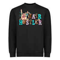 Black hair hustler Heavyweight Sweatshirt - AdoDesignShop