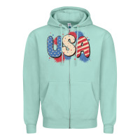 Seafoam usa Zipper Hoodie - MaliasSmallBusiness