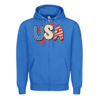 True Royal usa Zipper Hoodie - MaliasSmallBusiness
