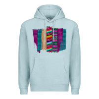 Blue Mist Western Farm Life Serape Brush Stroke Premium Hoodie - Bettercallsaul