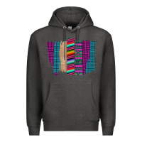 Charcoal Heather Western Farm Life Serape Brush Stroke Premium Hoodie - Bettercallsaul