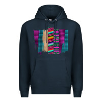 Navy Western Farm Life Serape Brush Stroke Premium Hoodie - Bettercallsaul