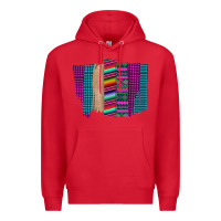Red Western Farm Life Serape Brush Stroke Premium Hoodie - Bettercallsaul