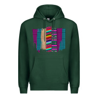 Sports Green Western Farm Life Serape Brush Stroke Premium Hoodie - Bettercallsaul