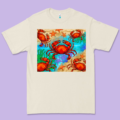 Crab Premium Tee Designed By Barkaloodesign