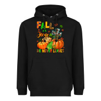 Black fall for jesus he never leaves Heavyweight Hoodie - MaliasSmallBusiness