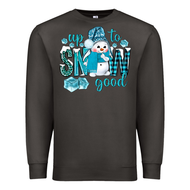 Up To Snow Good And Cute Snowman Premium Sweatshirt by BundleAndBundleShop | Teevron