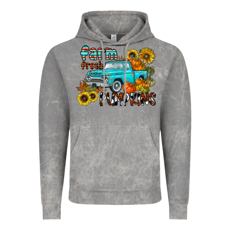 Farm Fresh Pumpkin Vintage Hoodie by CowhideDigitalArt | Teevron