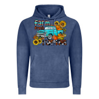 Vintage Denim farm fresh pumpkin Vintage Hoodie - CowhideDigitalArt