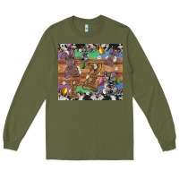 Army Green easter bunny egg cowhide leopard Long Sleeve Tee - Artiststas