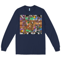 Navy easter bunny egg cowhide leopard Long Sleeve Tee - Artiststas