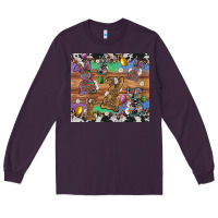 Plum easter bunny egg cowhide leopard Long Sleeve Tee - Artiststas