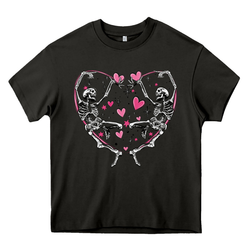 Valentines Day Skeleton Heavy Core Tee by MaliasSmallBusiness | Teevron