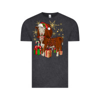 Vintage Black christmas hereford Vintage Tee - JahusDesignShop