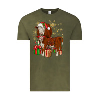 Vintage Olive christmas hereford Vintage Tee - JahusDesignShop