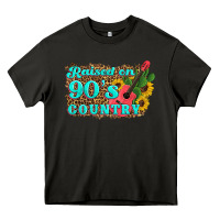 Asphalt raised 90's country guitar cactus sunflower's Heavy Core Tee - Artiststas