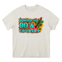 Cream raised 90's country guitar cactus sunflower's Heavy Core Tee - Artiststas
