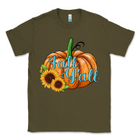 Army Green fall y'all pumpkin Classic Tee - JahusDesignShop