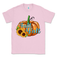 Bubblegum Pink fall y'all pumpkin Classic Tee - JahusDesignShop
