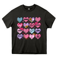 Asphalt valentines candy hearts Heavy Core Tee - MaliasSmallBusiness
