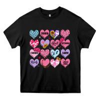Valentines Candy Hearts Heavy Core Tee | Teevron