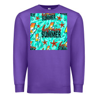 Purple Hot Mom Summer Digital Paper Premium Sweatshirt - BundleAndBundleShop