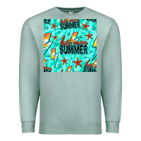 Seafoam Hot Mom Summer Digital Paper Premium Sweatshirt - BundleAndBundleShop
