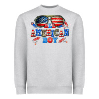 Heather Grey all american boy Heavyweight Sweatshirt - AdoDesignShop