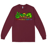 Peace Love St Patty's Day Long Sleeve Tee | Teevron