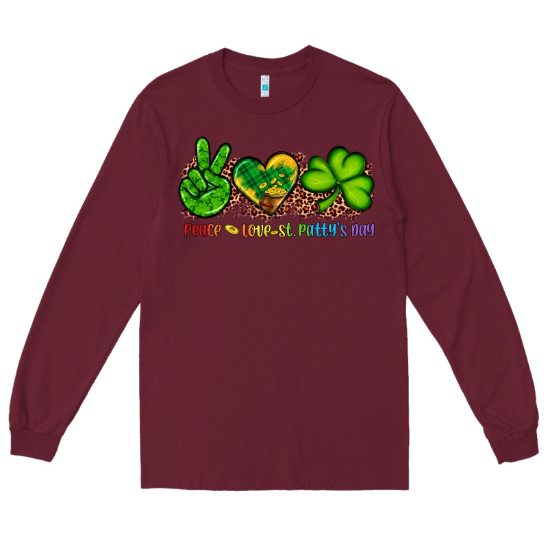 Peace Love St Patty's Day Long Sleeve Tee by Artiststas | Teevron