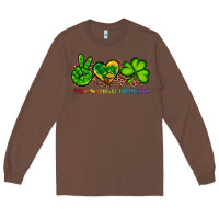Chestnut peace love st patty's day Long Sleeve Tee - Artiststas