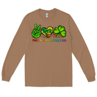 Toasted Coconut peace love st patty's day Long Sleeve Tee - Artiststas