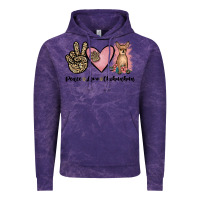 Cloud Purple peace love chihuahua Vintage Hoodie - JahusDesignShop