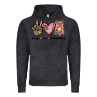Vintage Black peace love chihuahua Vintage Hoodie - JahusDesignShop