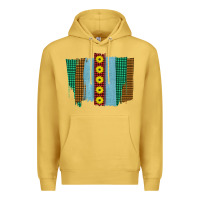 Antique Gold Western Sunflower Farm Life Brush Strokes Premium Hoodie - Bettercallsaul