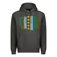 Charcoal Heather Western Sunflower Farm Life Brush Strokes Premium Hoodie - Bettercallsaul