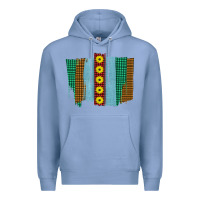 Colony Blue Western Sunflower Farm Life Brush Strokes Premium Hoodie - Bettercallsaul