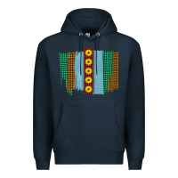 Navy Western Sunflower Farm Life Brush Strokes Premium Hoodie - Bettercallsaul