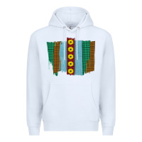 White Western Sunflower Farm Life Brush Strokes Premium Hoodie - Bettercallsaul